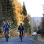Kaci Hickox and her boyfriend, Ted Wilbur, were followed by State Police during a ride in Fort Kent, Maine.