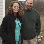 Nurse Kaci Hickox and Ted Wilbur spoke outside their Fort Kent, Maine, home. She defied a Maine quarantine order.