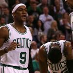Rajon Rondo spoke to teammates in a final timeout before the Celtics completed a loss to Toronto.