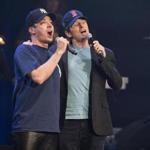Jimmy Fallon and Denis Leary at last year?s ?Comics Come Home? event at Agganis Arena.