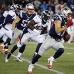 Julian Edelman returned a punt for an 84-yard touchdown against the Denver Broncos on Sunday. 
