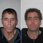 Andrew Tsoukalas (left) and Michael Radcliffe are accused of stealing meat from a New Hampshire grocery store.