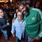 Among those at Daisy Buchanan?s swan song was Celtics assistant coach and former player Walter McCarty (right), shown here with co-owner Joeseph Cimino. 