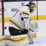 Tuukka Rask surrendered four goals in less than two periods on Wednesday.