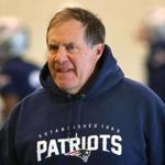 Foxboro Ma. 10/11/2014 New England Patriots head coach Bill Belichick (cq) at a afternoon practice.Globe Staff/Photographer Jonathan Wiggs Topic: Reporter