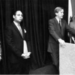 Richard Taylor (second from left) was transportation secretary under William Weld.