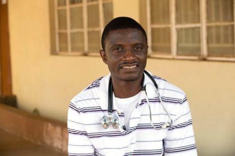 Dr. Martin Salia at United Methodist Kissy Hospital outside Freetown, Sierra Leone.
