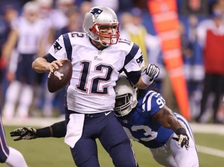 Tom Brady wasn?t running on all cylinders Sunday night, but it didn?t matter; the Patriots still won by three touchdowns.

