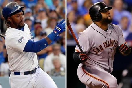 Hanley Ramirez (left) and Pablo Sandoval have both reportedly reached deals with the Red Sox.
