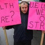 David Turner was one of the union employees of Weir Valves & Controls USA picketing during Wednesday?s storm.