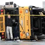 A preliminary investigation by Knoxville police indicated one of the buses crossed a concrete median before the crash.
