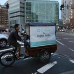 Alessandro Bellino pedaled his Coffee Trike to its regular spot in Dewey Square across from South Station last month.