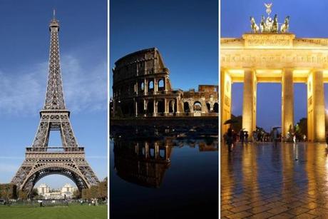 (Left to right) Paris might contend again after hosting a century ago, Rome said Monday it would enter the race for 2024, and Berlin is battling to represent Germany in the bidding.
