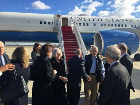 Alan Gross arrived at Andrews Air Force Base in Maryland on Wednesday. 
