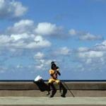 A musician played a trombone at the Malecon in Havana, Cuba, on Wednesday. 