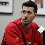 Newly acquired Boston Red Sox pitcher Rick Porcello listens to a question during an introductory news conference at Fenway Park in Boston, Friday, Dec. 19, 2014. (AP Photo/Elise Amendola)