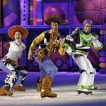 Jessie, Woody, and Buzz Lightyear in ?Disney on Ice: Worlds of Fantasy.??