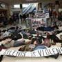 Boston protesters say they?ll have a ?die-in? demonstration, like the one above in Guilderland, N.Y., earlier this month, during First Night festivities on Wednesday.