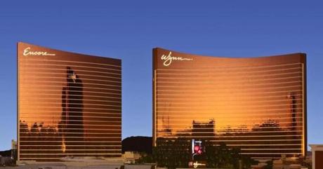 The plans for an Everett casino called for a curving bronze tower reminiscent of Steve Wynn?s Encore hotel on the Las Vegas Strip in Nevada. 
