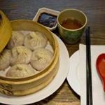 The xiao long bao (Shanghai soup dumplings) served at Dumpling Cafe in Chinatown. 