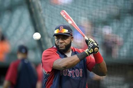David Ortiz, now 39, has the most career games, hits, home runs, and RBIs for a DH. (Nick Wass/Associated Press)
