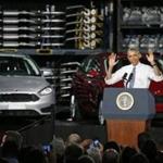 President Obama told Detroit auto workers their industry has bolstered the US economy.