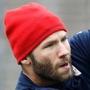 Julian Edelman was back at practice working on his moves, but he sidestepped all questions regarding his concussion. 