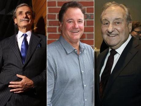 David Manfredi (left), Steve Pagliuca (center), and Bob Popeo are among the business giants whose interest and connections helped Boston?s bid impress the USOC.
