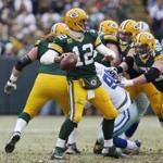 Aaron Rodgers threw for three touchdowns against the Cowboys.