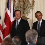 President Obama and David Cameron, the prime minister of Britain, discussed a wide range of foreign policy issues during a White House press conference on Friday.