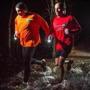 Jim Gilford (left), 57, of Topsfield, and Roger Martell, 43, of Beverly prefer to run the wooded trails of Bradley Palmer State Park in Hamilton.
