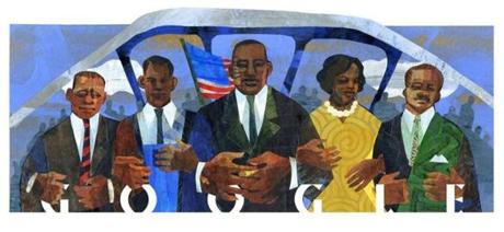Google is celebrating Martin Luther King Jr. Day with a local artist?s illustration.
