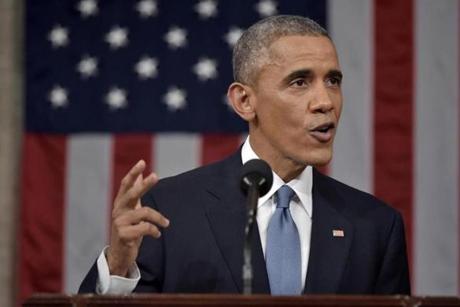 President Obama delivered the State of the Union address at the US Capitol.
