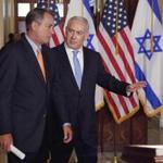 Israeli Prime Minister Benjamin Netanyahu (right) and House Speaker John Boehner.