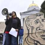 Demonstrators gathered on the steps of the State House in Montpelier on Dec. 18 for a rally in favor of single-payer health care, following Governor Peter Shumlin?s decision to pull the plug on Vermont?s single-payer plan.