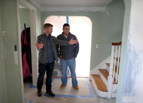 Ben O?Sullivan-Pierce, owner of Fresh Start Construction in Belmont, said winter is usually a slow period, but now he has several home remodeling projects.

