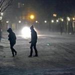 Two pedestrians were on Charles Street in  Boston Monday night.