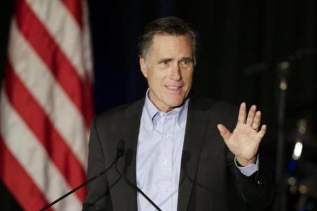 Mitt Romney spoke during the Republican National Committee's winter meeting.
