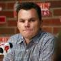 07/31/14: Boston, MA: After a day full of trades, Red Sox general manager Ben Cherington met the media at Fenway Park, and the reporters had many questions regarding the multitude of moves made by the team. Here he pauses as he reflects on a question about how difficult it was to tell Jon Lester that he had been dealt to Oakland. (Jim Davis/Globe Staff) section: sports topic: Red Sox(1)