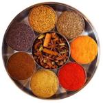 A spice box kit from  Kitchen Curry Master, which 12 spices packed in a steel tin. The kit also includes a recipe book (not pictured).