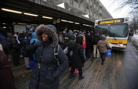 The MBTA was far from fully recovered on Wednesday,

