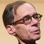 New York Times media columnist David Carr at an appearance on Thursday. Carr collapsed and died later in the day.