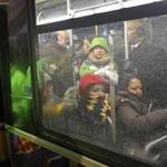 Commuters braved the cold on Wednesday and Thursday to head to work on a restricted rail schedule.