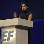 Actress-singer Priyanka Chopra spoke at the EF Education First event.
