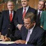 John Boehner said Thursday that Senate Democrats would be responsible if Homeland Security funding lapses.