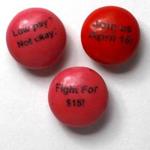 #WageAction planned to distribute candy such as this to low-wage workers.