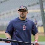 Boston Red Sox right fielder Shane Victorino walks out of the batting cage before a baseball game against the Minnesota Twins in Minneapolis, Wednesday, May 14, 2014. (AP Photo/Ann Heisenfelt)