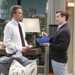 Matthew Perry (left) as Oscar Madison and Thomas Lennon as Felix Unger in ?The Odd Couple.?