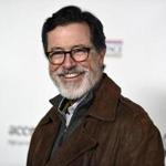 Honoree Stephen Colbert poses at the Oscar Wilde Awards at director J.J. Abrams' Bad Robot production company in Santa Monica, California February 19, 2015. REUTERS/Kevork Djansezian (UNITED STATES - Tags: ENTERTAINMENT)