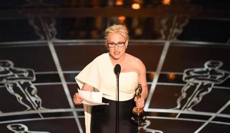As she accepted the Academy Award for best supporting actress, Patricia Arquette spoke on issues of wage equality during last night?s Oscars ceremony. 
